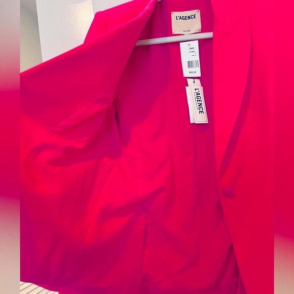NWT L’AGENCE Chamberlain Blazer in Pink Glo Size 2 - Picture 5 of 10